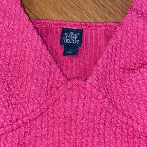 Wild Fable ribbed bodysuit in berry pink, NWT, size L - Picture 6 of 9